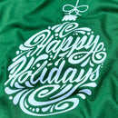 Camiseta Masculina Verde Happy Holidays
