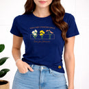 Camiseta Feminina Azul Deus faz Florescer