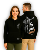 Moletom Canguru Com Capuz Preto Foi Por Você!