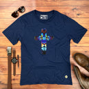 Camiseta Masculina Azul Cruz Leão Azul