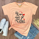 Camiseta Feminina Salmão Eu te amo mais de mil milhões