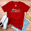 Camiseta Feminina Vermelha Jesus The Reason For The Season