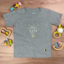 T-Shirt Infantil Cinza Haja Luz