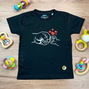 T-Shirt Infantil Preta Toque de Pai e Filho(a) Toque de Pai e Filho(a)