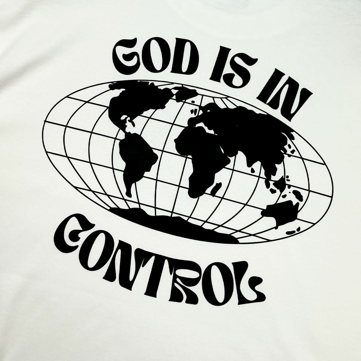 Oversized Off White Full God Is In Control