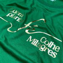 Camiseta Feminina Verde Quem Planta Fé Dourado