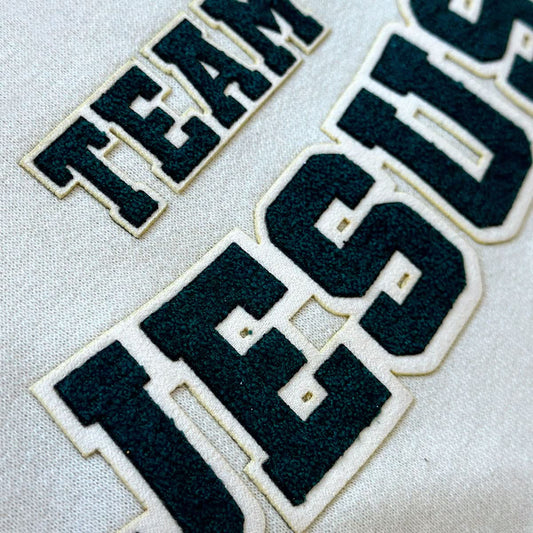 Moletom Off White Team Jesus Veludo