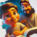 T-Shirt Infantil Branca Amigo Jesus