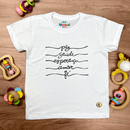 T-Shirt Infantil Branca Paz Saúde Esperança Coroa