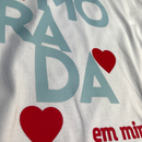 Camiseta Feminina Branca Faz morada em mim