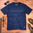 Camiseta Masculina Azul B.L.E.S.S.E.D