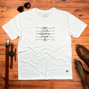 Camiseta Masculina Branca Paz Saúde Esperança Coroa