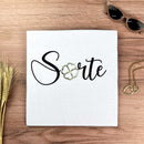 Camiseta Feminina Branca Sorte Dourado