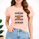 Camiseta Feminina Salmão O Teu Olhar Jamais Se Afastou de mim