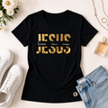 Camiseta Feminina Preta Jesus Lives In Me