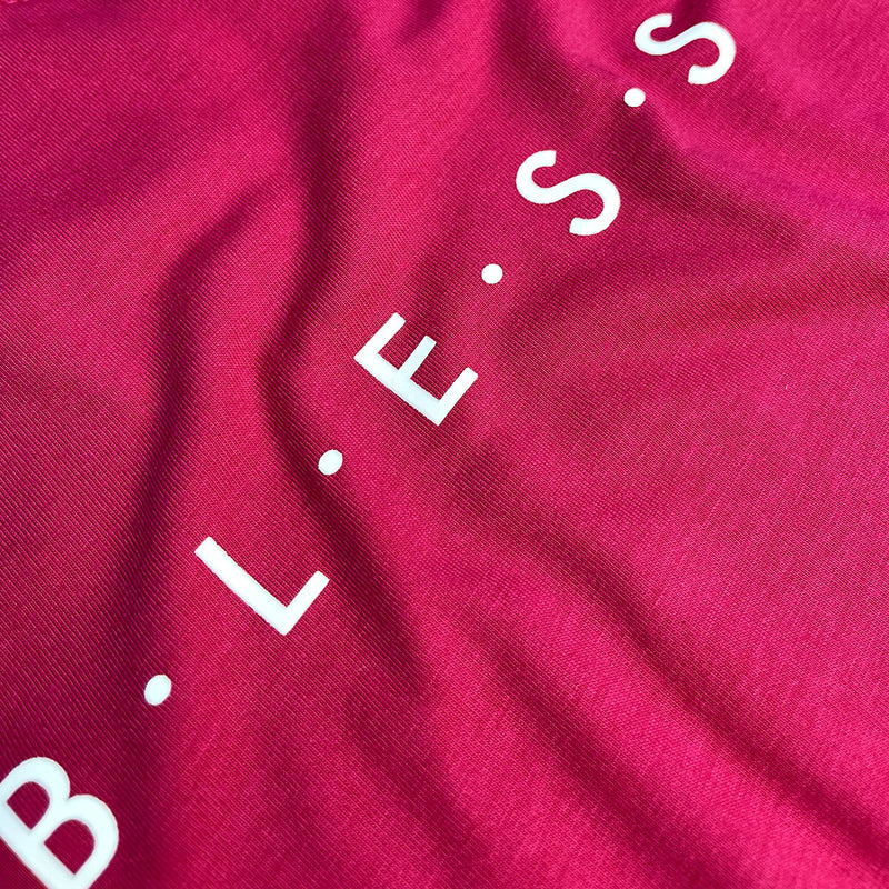 Camiseta Feminina Pink B.L.E.S.S.E.D