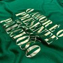 Camiseta Masculina Verde o Amor é o Presente Dourado