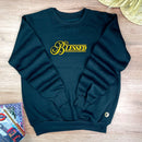 Moletom Preto Blessed Veludo