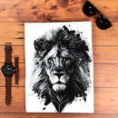 Camiseta Masculina Branca Leão