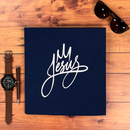 Camiseta Masculina Azul Jesus Coroa