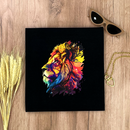 Camiseta Feminina Preta Leão