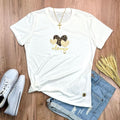 Camiseta Feminina Off White Aplique Always