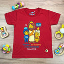 T-Shirt Infantil Vermelha Seja Sal e Luz