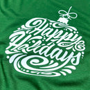 Camiseta Feminina Verde Happy Holidays