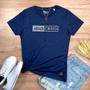 Camiseta Feminina Azul Jesus Cristo Glitter