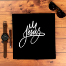 Camiseta Masculina Preta Jesus Coroa