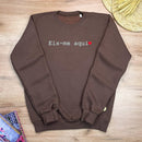 Moletom Marrom Eis-me aqui