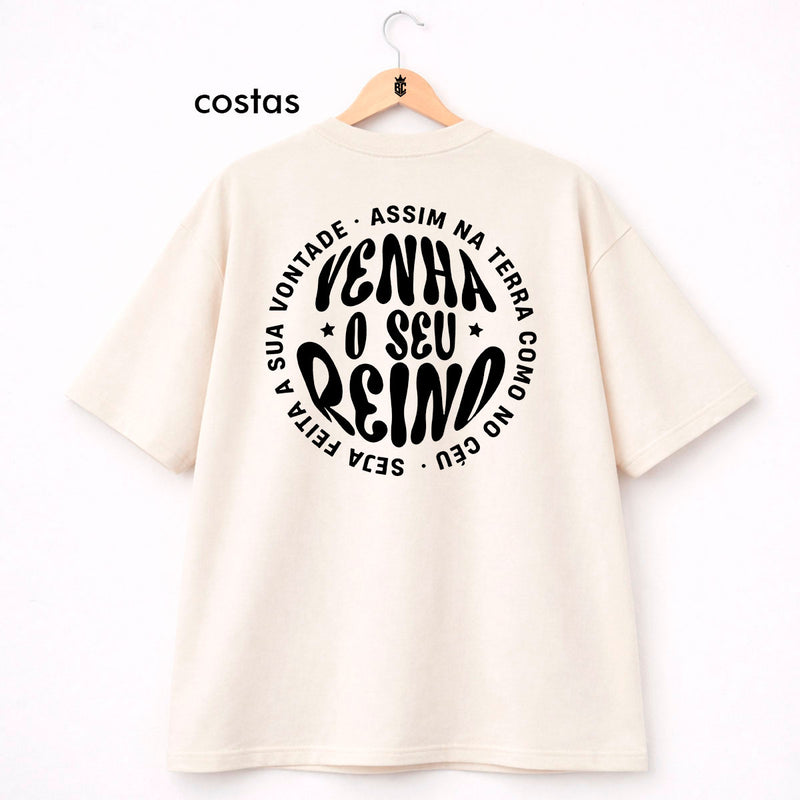Oversized Off White Venha o Seu Reino