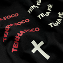 Camiseta Feminina Preta Tenha Foco Tenha Fé