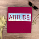 Camiseta Feminina Pink Atitude Holográfico