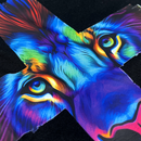 Camiseta Masculina Preta Cruz Leão Azul