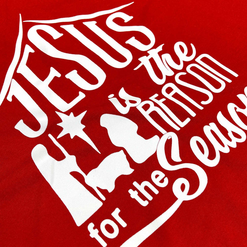 Camiseta Masculina Vermelha Jesus Is The Reason For The Casa