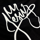 Camiseta Masculina Preta Jesus Coroa