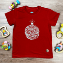 T-Shirt Infantil Vermelha Happy Holidays
