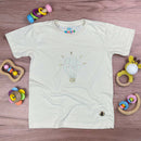 T-Shirt Infantil Off White Haja Luz