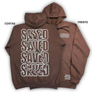 Moletom Canguru Com Capuz Marrom Saved