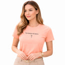 Camiseta Feminina  Salmão Tua Graça Me Basta