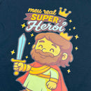 T-Shirt Infantil Preta Meu Real Super Herói