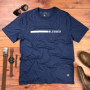 Camiseta Masculina Azul Blessed