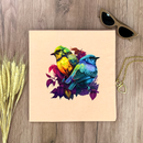 Camiseta Feminina Salmão Pássaros