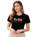 Camiseta Feminina Preta Jesus & Coffee