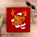 Camiseta Feminina Vermelha Rena Merry Christmas