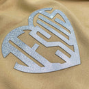 Moletom Caqui Aplique Coração Jesus