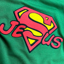 T-Shirt Infantil Verde Jesus Superman
