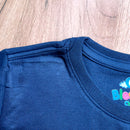 T-Shirt Infantil Azul Ele Faz Morada Em Mim!
