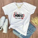 Camiseta Feminina Branca Ele é a minha metade